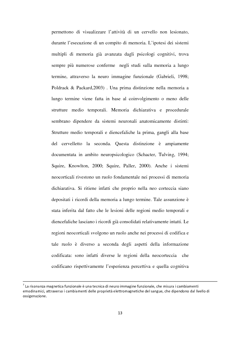 Anteprima della tesi: Memoria autobiografica e adolescenza: l'overgenerality, Pagina 9