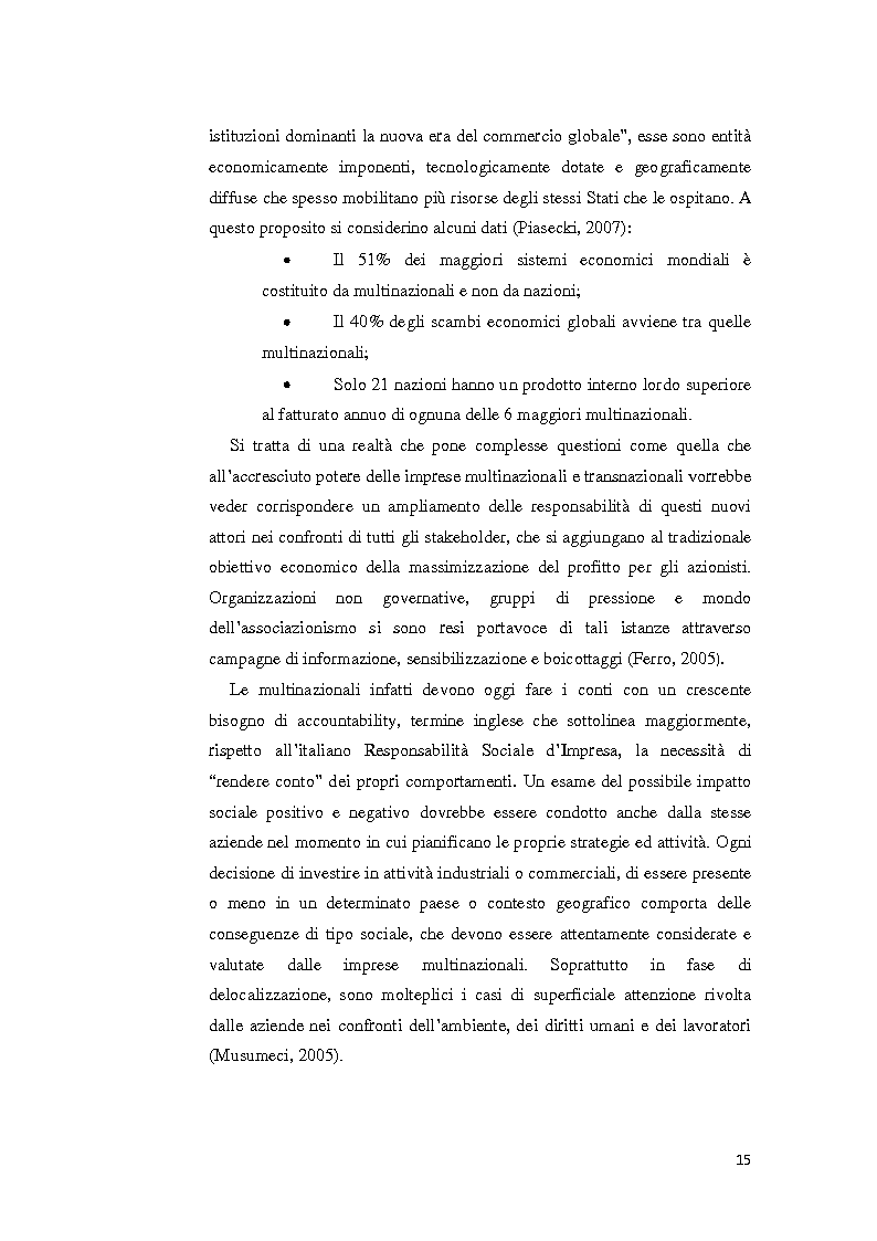 Anteprima della tesi: La gestione della crisi nella responsabilità sociale d'impresa. Due casi a confronto, Pagina 15