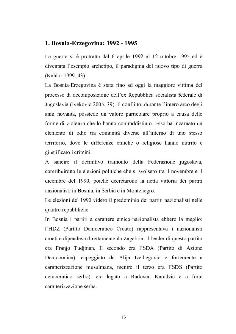 Anteprima della tesi: Dopo la violenza. Le forme di giustizia per la ricomposizione sociale. Il caso di Srebrenica, Pagina 10
