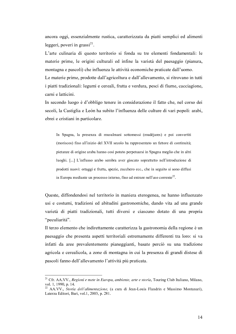 Anteprima della tesi: Viaggio attraverso la Castiglia e León, Salamanca e Valladolid. Proposta di un itinerario eno-gastronomico., Pagina 14