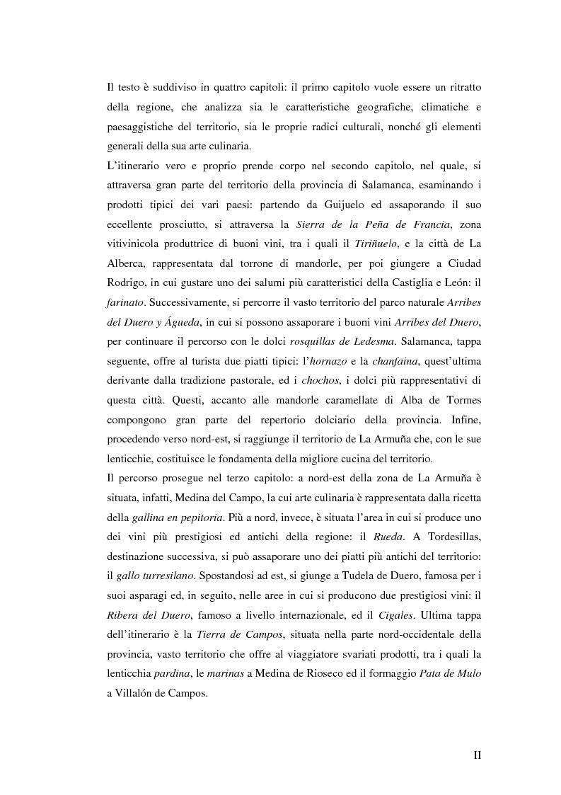 Anteprima della tesi: Viaggio attraverso la Castiglia e León, Salamanca e Valladolid. Proposta di un itinerario eno-gastronomico., Pagina 2