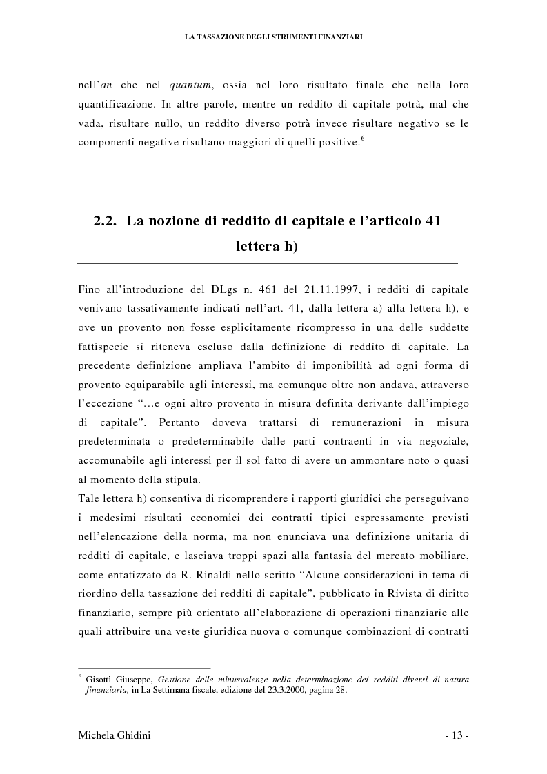 Anteprima della tesi: La tassazione degli strumenti finanziari, Pagina 10