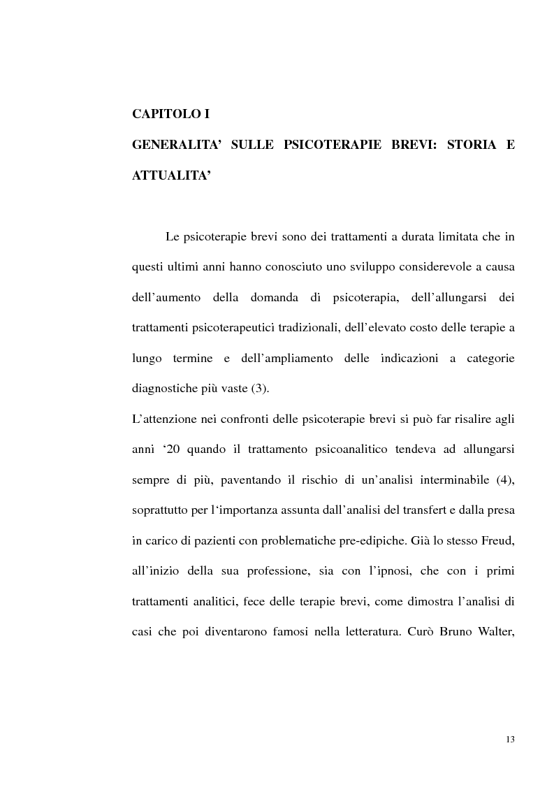 Anteprima della tesi: Indicazioni alle psicoterapie brevi, Pagina 10