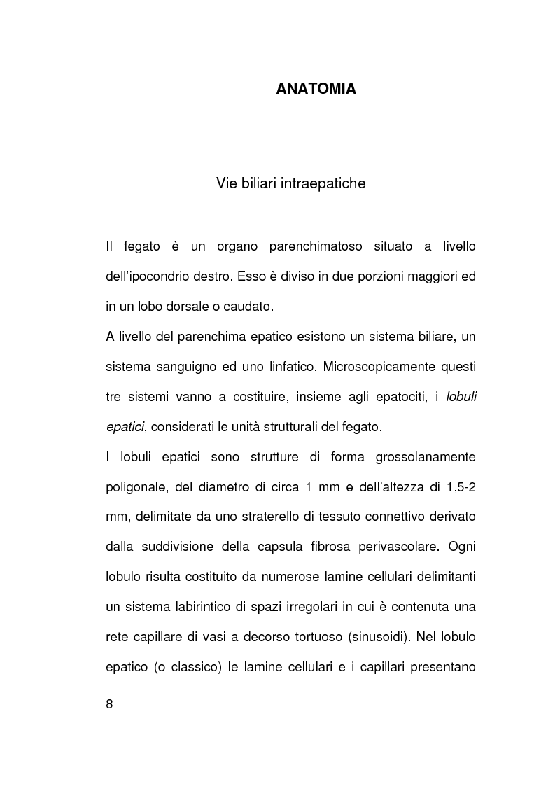 Anteprima della tesi: Ruolo della citologia nella diagnosi di stenosi delle vie biliari, Pagina 5