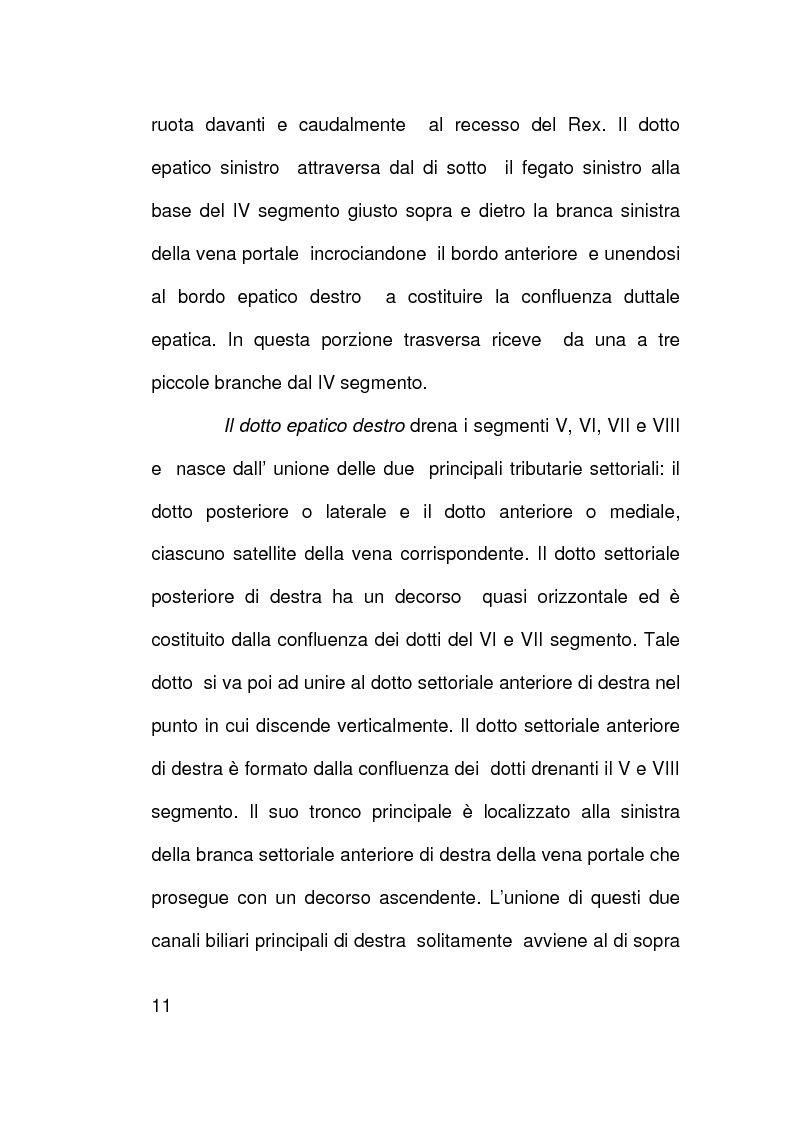 Anteprima della tesi: Ruolo della citologia nella diagnosi di stenosi delle vie biliari, Pagina 8