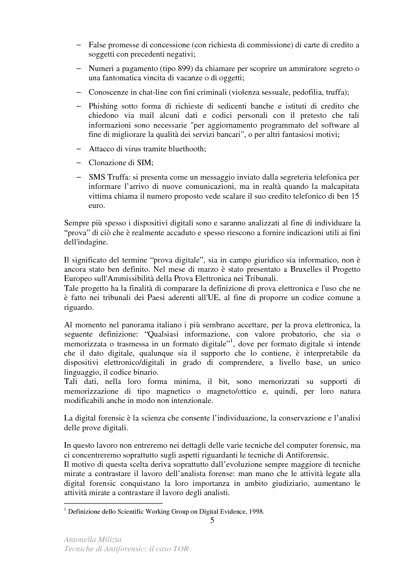 Anteprima della tesi: Tecniche di Antiforensic: il caso TOR, Pagina 2