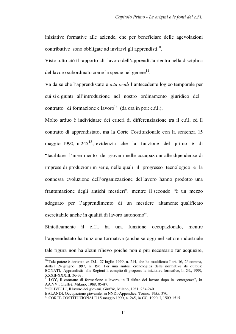 Anteprima della tesi: Agevolazioni contributive e principi comunitari: il caso del contratto di formazione e lavoro, Pagina 11