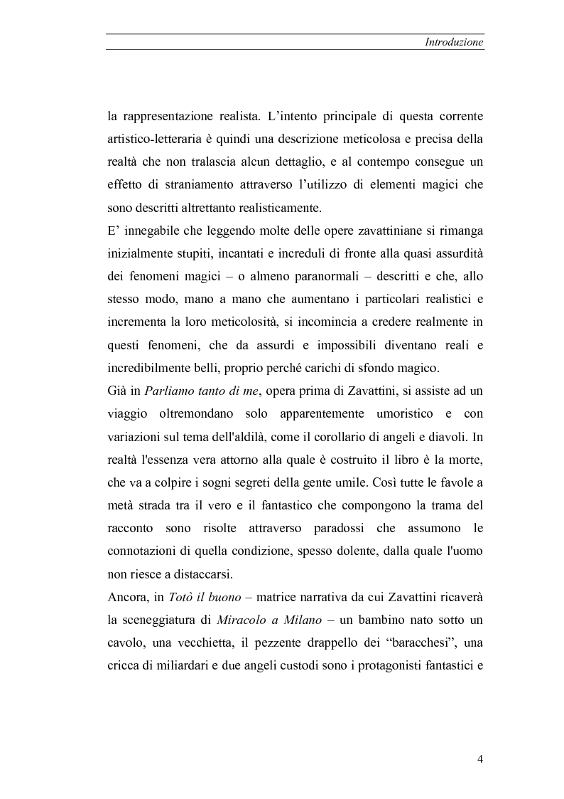 Anteprima della tesi: Il realismo magico in Cesare Zavattini, Pagina 4