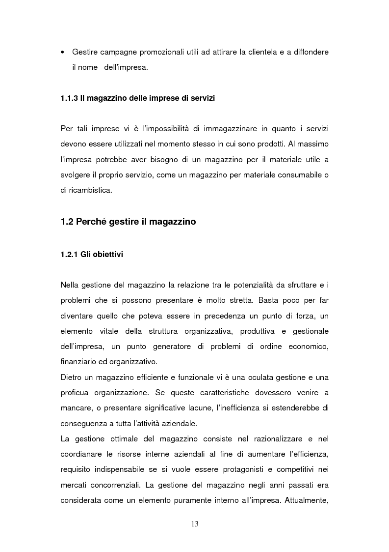 Anteprima della tesi: L'Information Technology a supporto dei processi di magazzino, Pagina 9