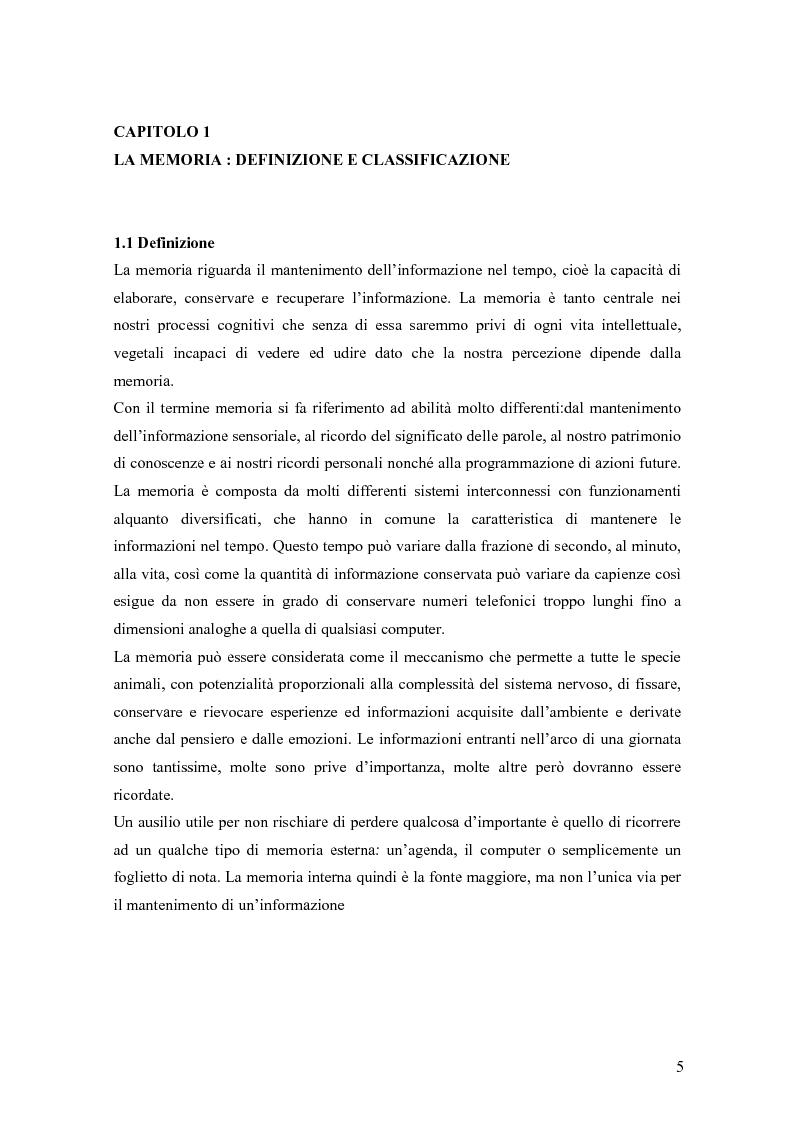 Anteprima della tesi: Verifica dell’efficacia della stimolazione luminosa intermittente nel potenziare la memoria nell’invecchiamento, Pagina 2