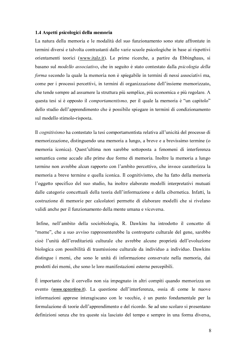 Anteprima della tesi: Verifica dell’efficacia della stimolazione luminosa intermittente nel potenziare la memoria nell’invecchiamento, Pagina 5