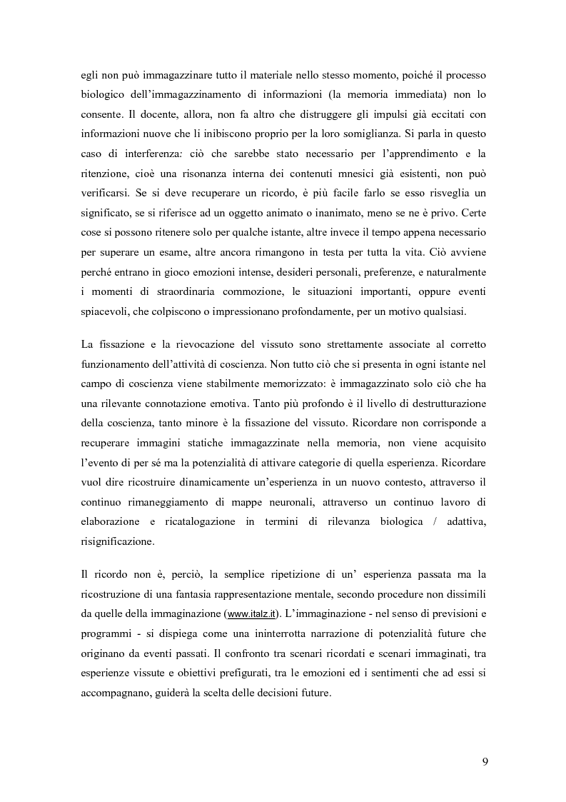 Anteprima della tesi: Verifica dell’efficacia della stimolazione luminosa intermittente nel potenziare la memoria nell’invecchiamento, Pagina 6