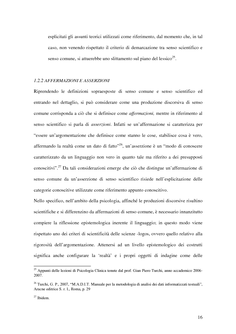 Anteprima della tesi: Un confronto fra le autoattribuzioni prodotte da due gruppi di consumatori di sostanze psicotrope/stupefacenti considerate illegali, in diversi contesti terapeutici, Pagina 10
