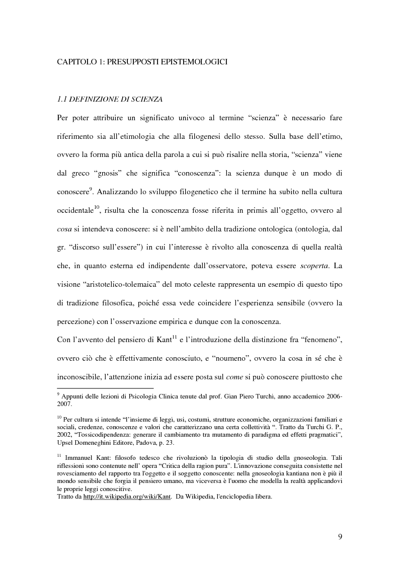 Anteprima della tesi: Un confronto fra le autoattribuzioni prodotte da due gruppi di consumatori di sostanze psicotrope/stupefacenti considerate illegali, in diversi contesti terapeutici, Pagina 3