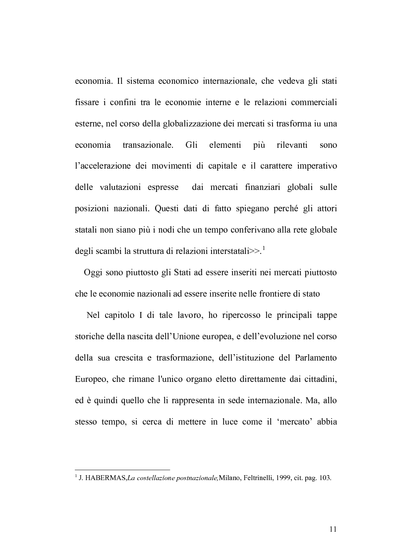 Anteprima della tesi: Il ruolo del Parlamento nazionale nel procedimento legislativo europeo: fase ascendente e fase discendente, Pagina 2