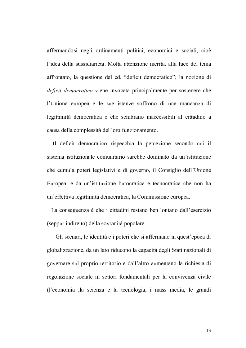 Anteprima della tesi: Il ruolo del Parlamento nazionale nel procedimento legislativo europeo: fase ascendente e fase discendente, Pagina 4