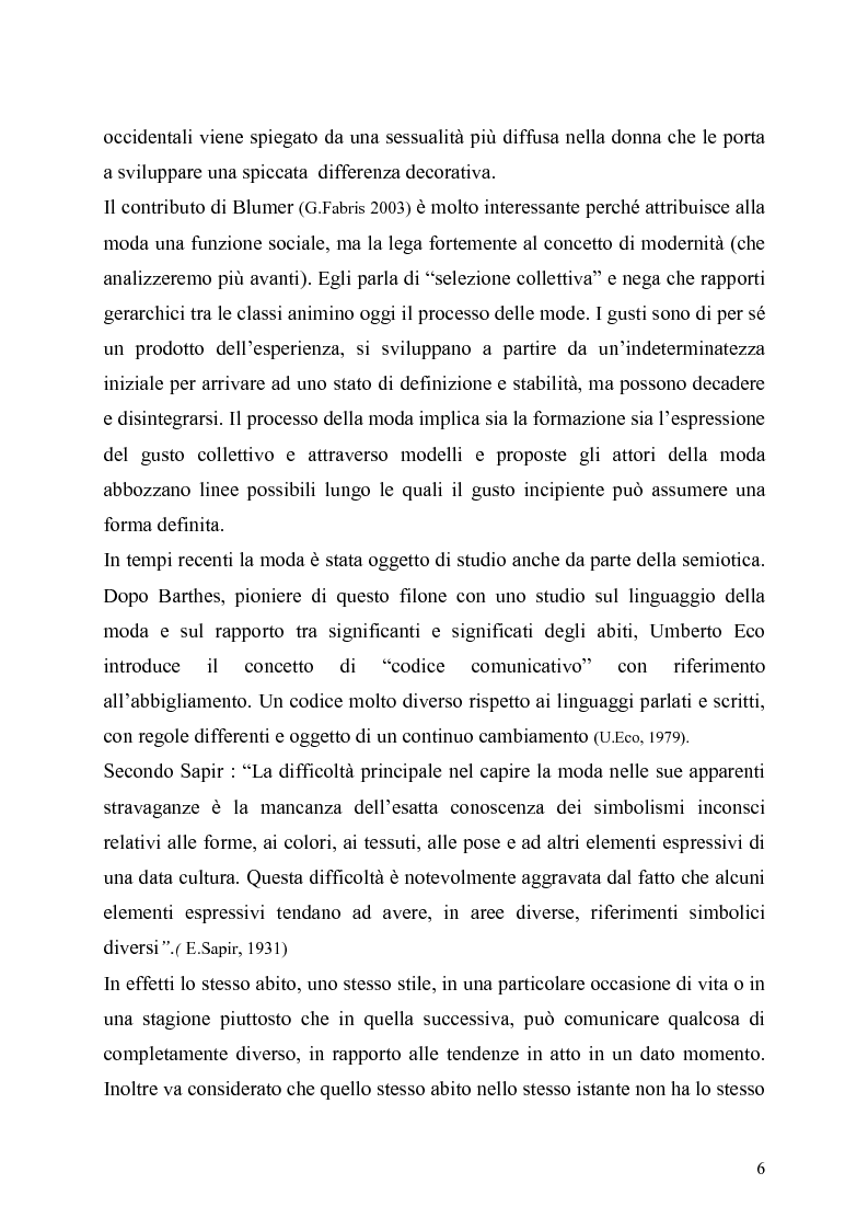 Anteprima della tesi: La presenza della moda in Internet. Un confronto tra tre aree linguistiche: italiana-inglese-spagnola., Pagina 6