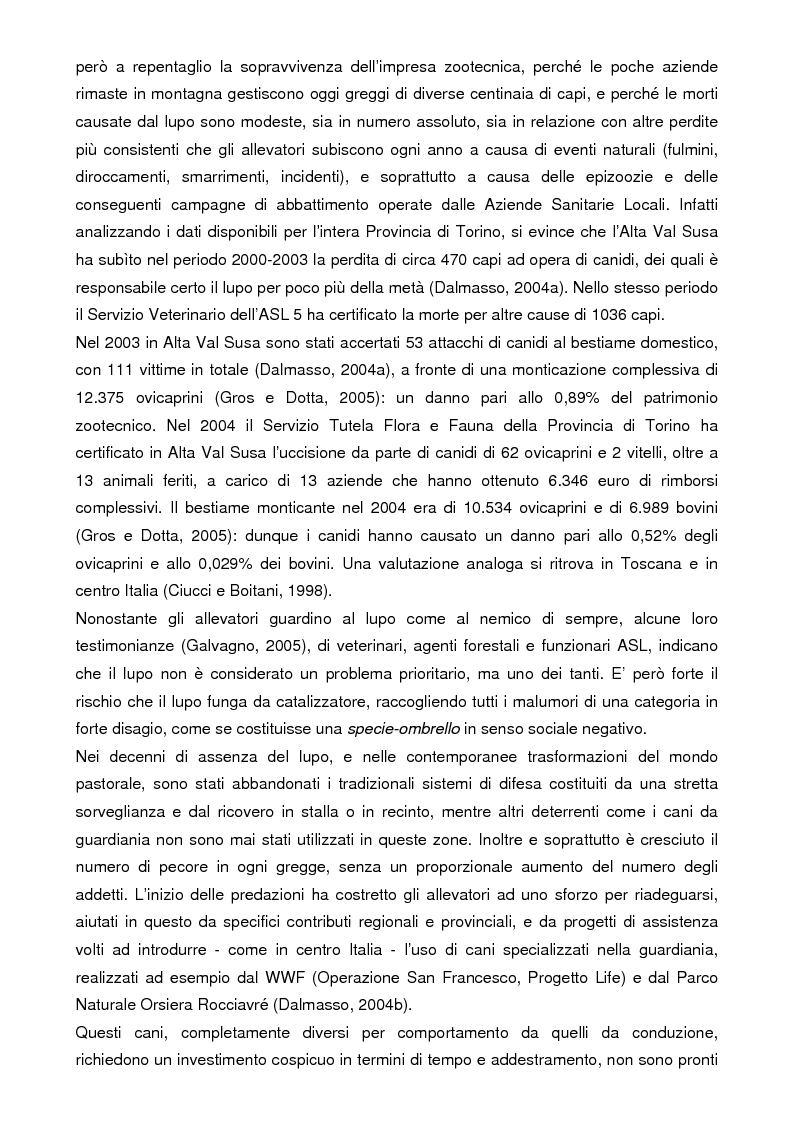 Anteprima della tesi: Analisi storica e situazione attuale della presenza del lupo (canis lupus) in Val Susa (provincia di Torino), Pagina 9