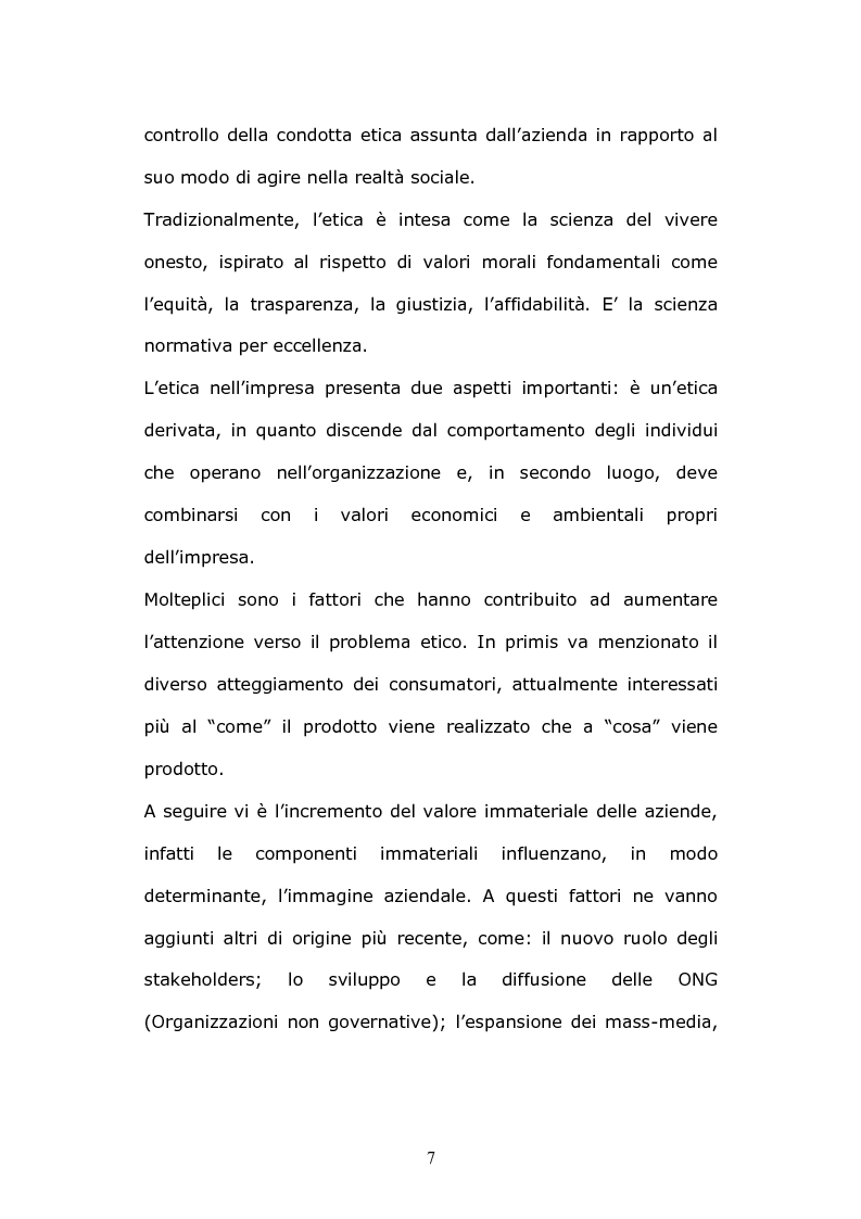 Anteprima della tesi: La certificazione etica d'impresa: sviluppi e prospettive, Pagina 7