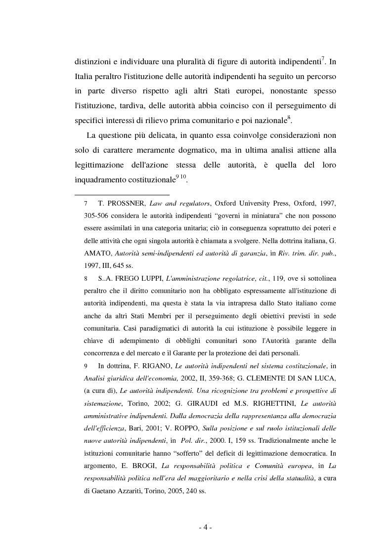 Anteprima della tesi: La responsabilità delle autorità indipendenti, Pagina 4