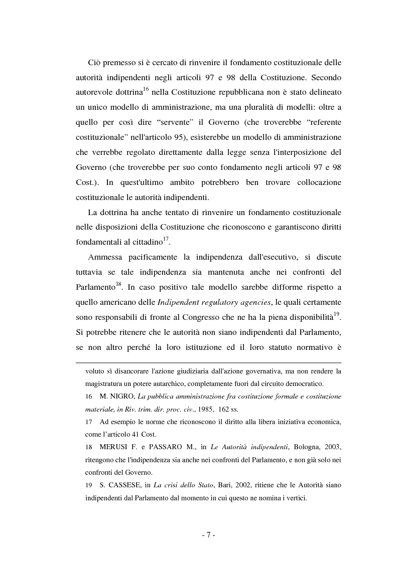 Anteprima della tesi: La responsabilità delle autorità indipendenti, Pagina 7
