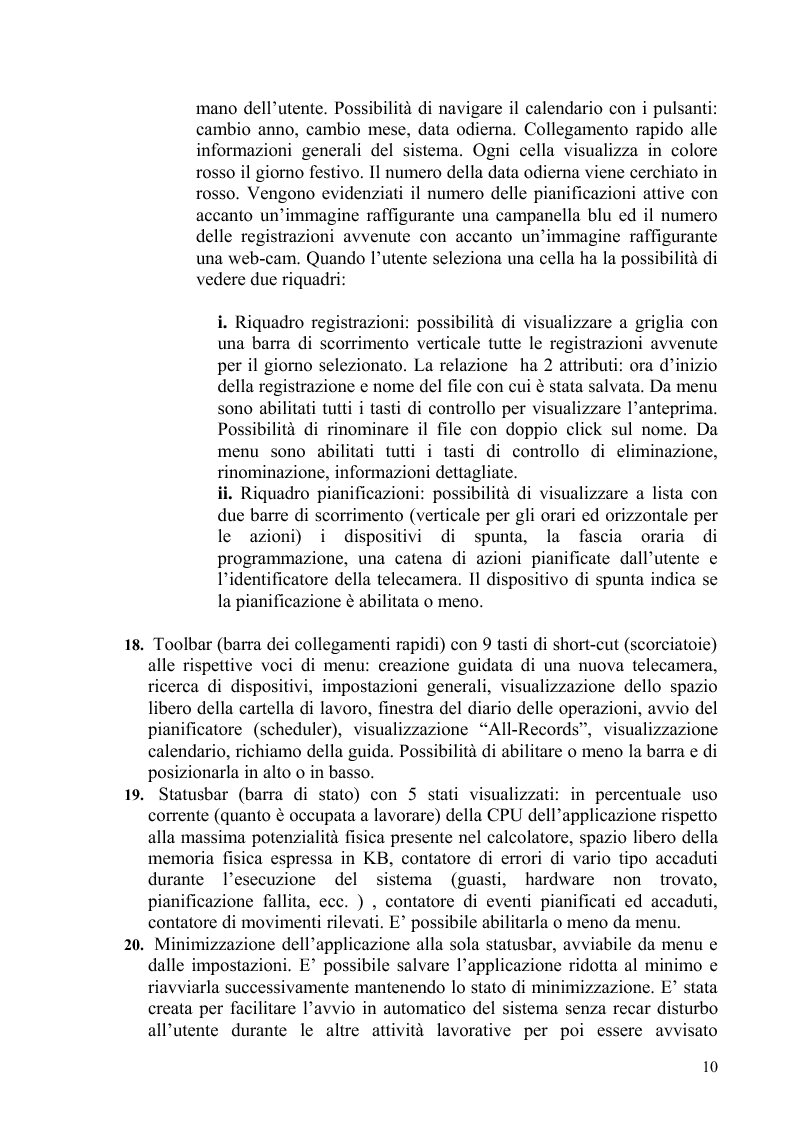 Anteprima della tesi: Sistema di videosorveglianza per personal computer, Pagina 7
