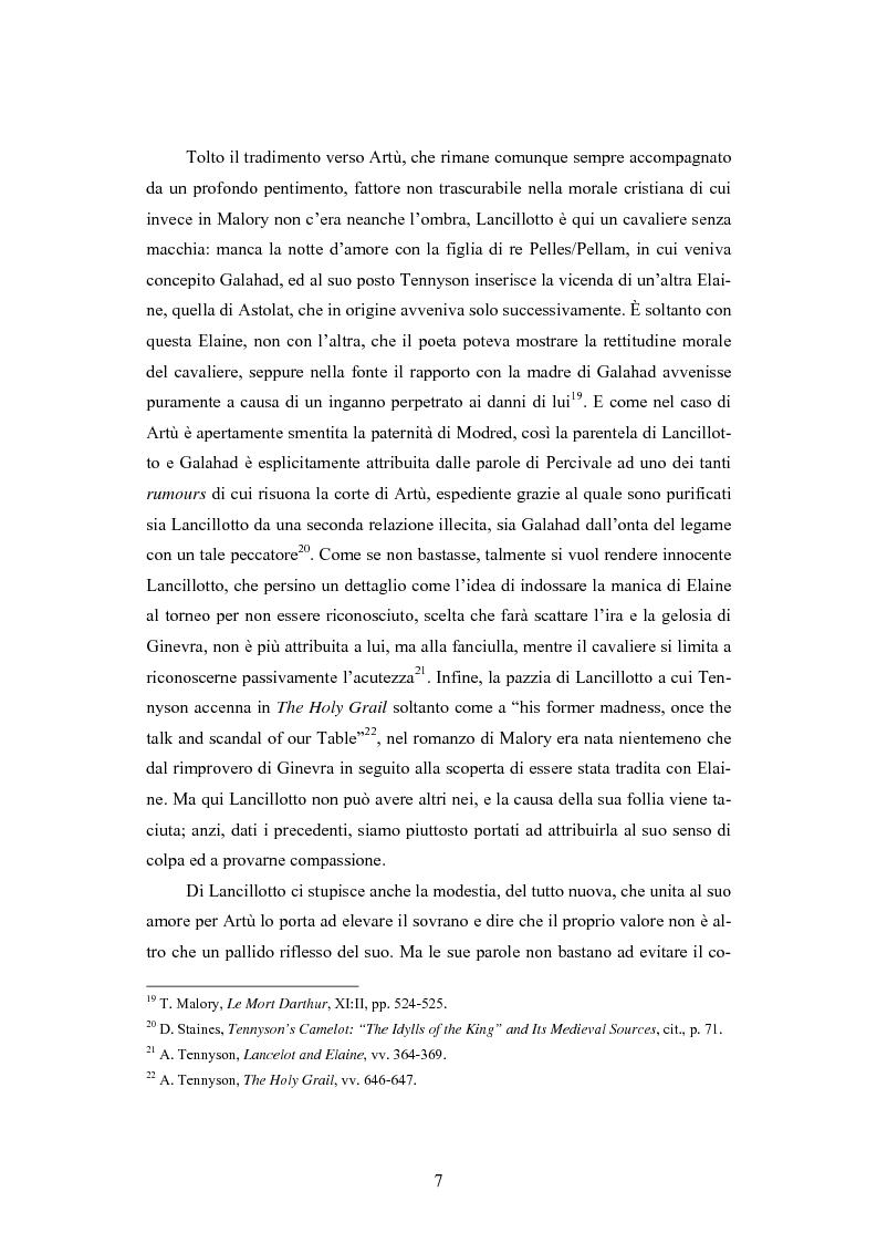 Anteprima della tesi: Gli Idylls of the King nella tradizione arturiana: nuove cause, vecchi effetti; Traduzione di: Lord Alfred Tennyson - The Coming of Arthur, Pagina 7