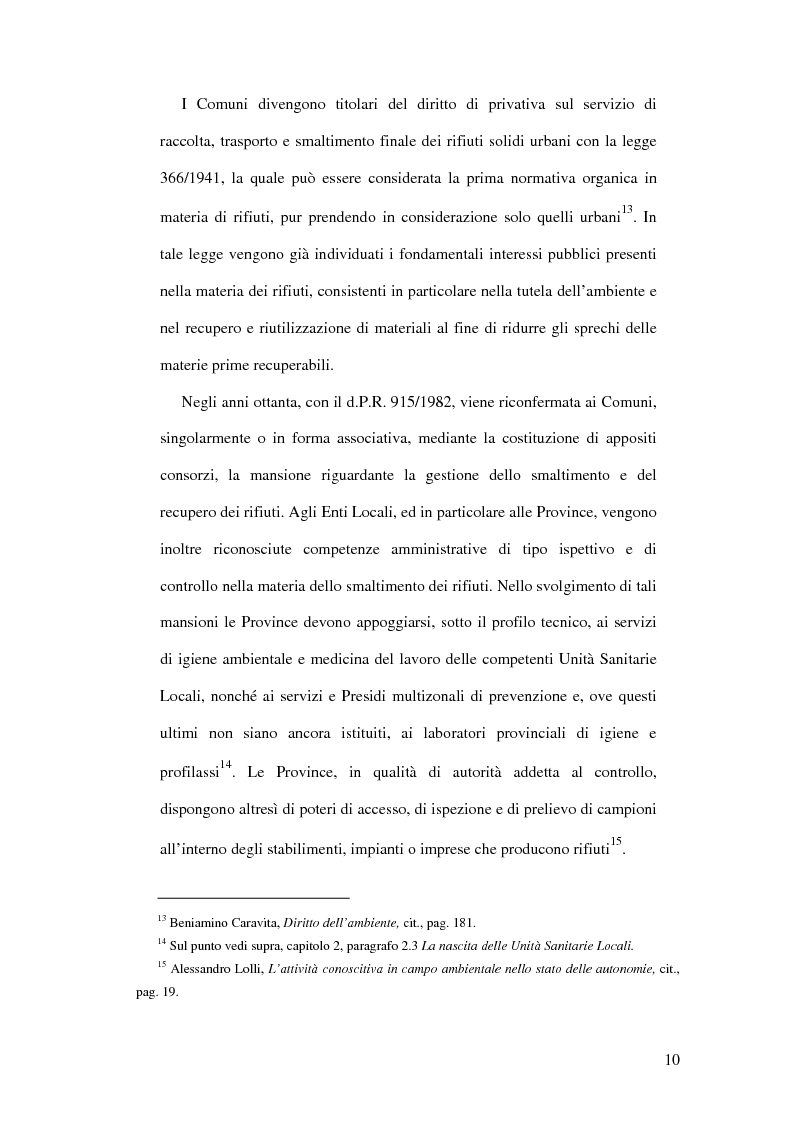 Anteprima della tesi: Il livello di governo locale nella tutela ambientale. Il ruolo di A.S.L., A.R.P.A. e Camere di Commercio, Pagina 8