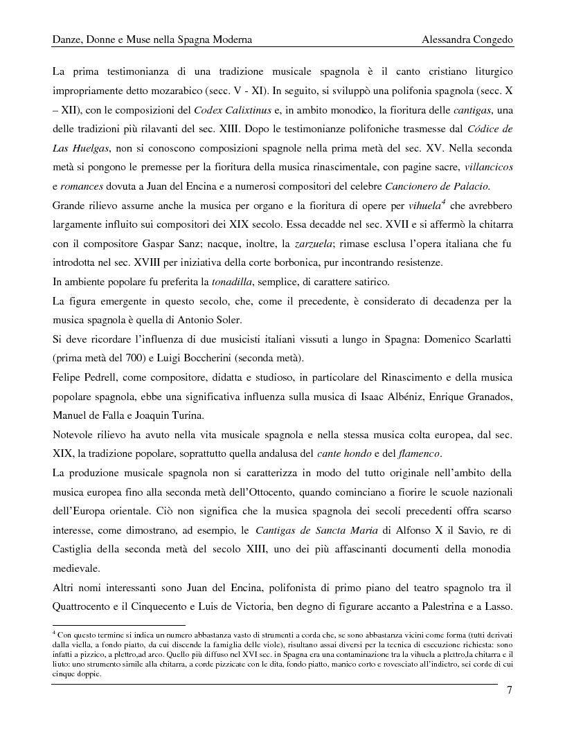 Anteprima della tesi: Danze, muse e donne nella Spagna moderna, Pagina 5