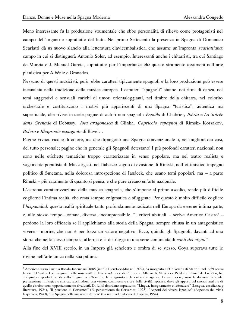 Anteprima della tesi: Danze, muse e donne nella Spagna moderna, Pagina 6