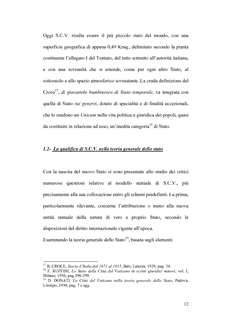 Anteprima della tesi: Lo Stato di Città del Vaticano: profili costituzionali, Pagina 10