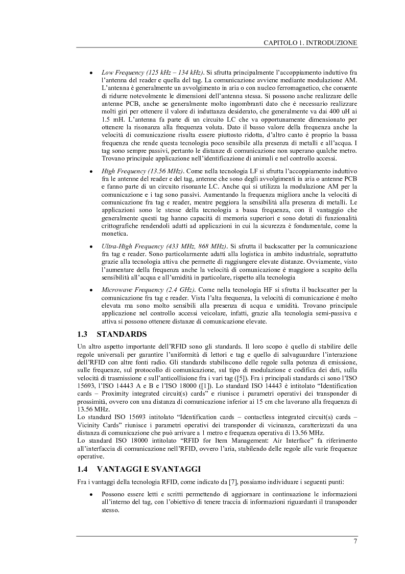 Anteprima della tesi: Progetto e realizzazione di un lettore/scrittore general purpose per tag RFID a 125 kHz, Pagina 7