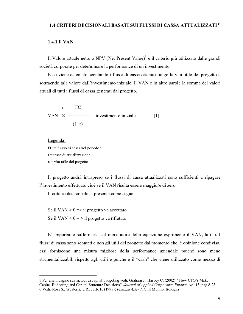 Anteprima della tesi: La valutazione di una impresa monoprogetto. Il caso di una fattoria eolica., Pagina 5