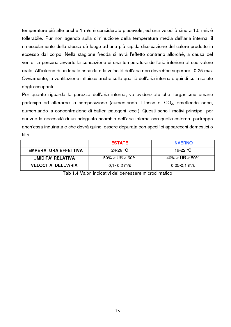 Anteprima della tesi: Energie rinnovabili e risparmio energetico in bioedilizia applicate a un caso studio di edificio bioclimatico (Casa solare Rosignano), Pagina 12