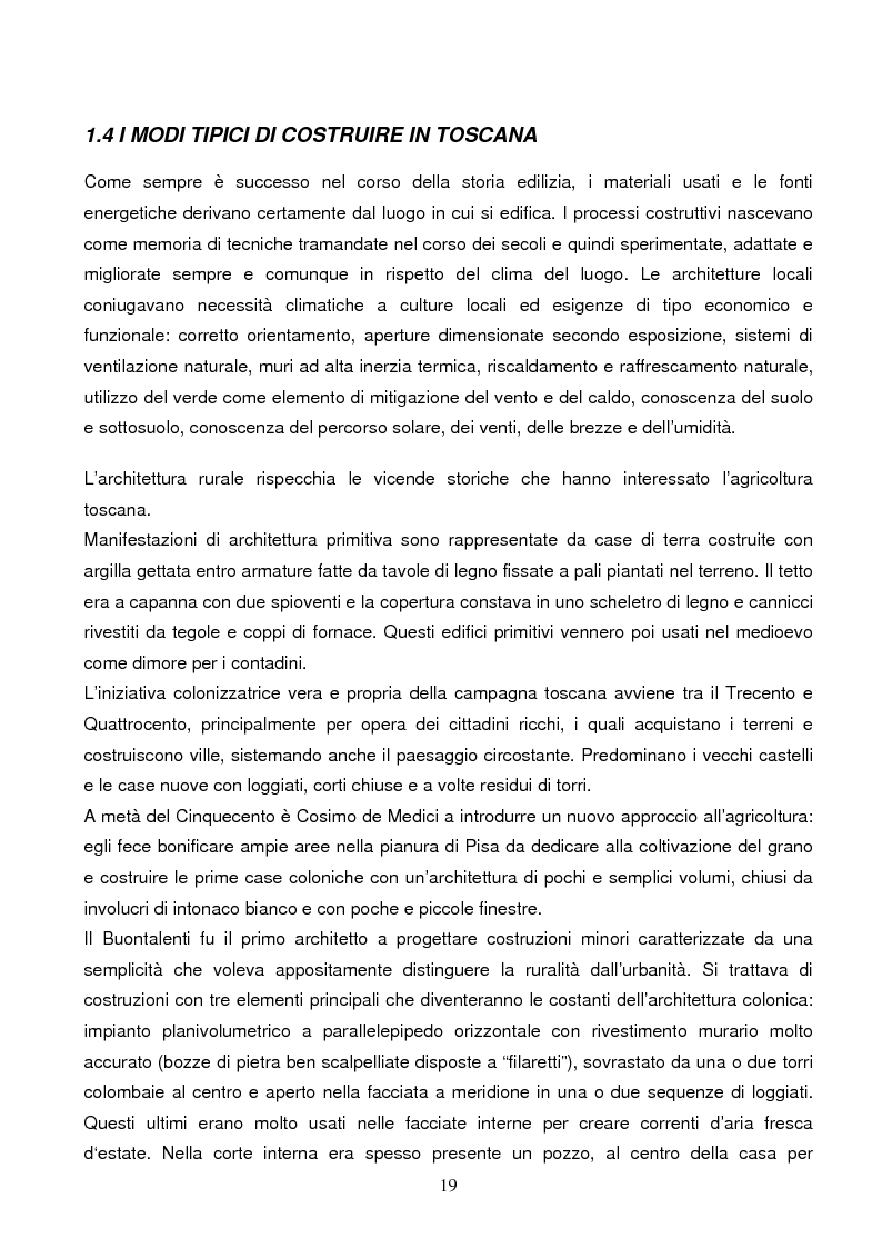 Anteprima della tesi: Energie rinnovabili e risparmio energetico in bioedilizia applicate a un caso studio di edificio bioclimatico (Casa solare Rosignano), Pagina 13