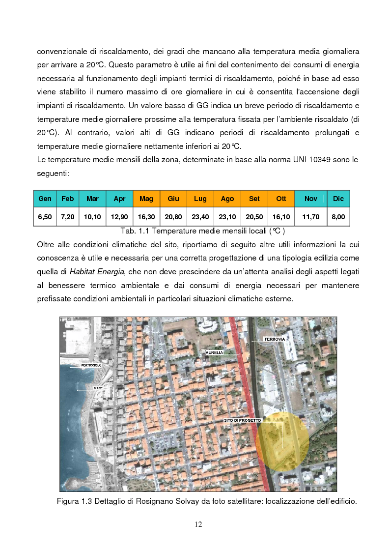 Anteprima della tesi: Energie rinnovabili e risparmio energetico in bioedilizia applicate a un caso studio di edificio bioclimatico (Casa solare Rosignano), Pagina 6
