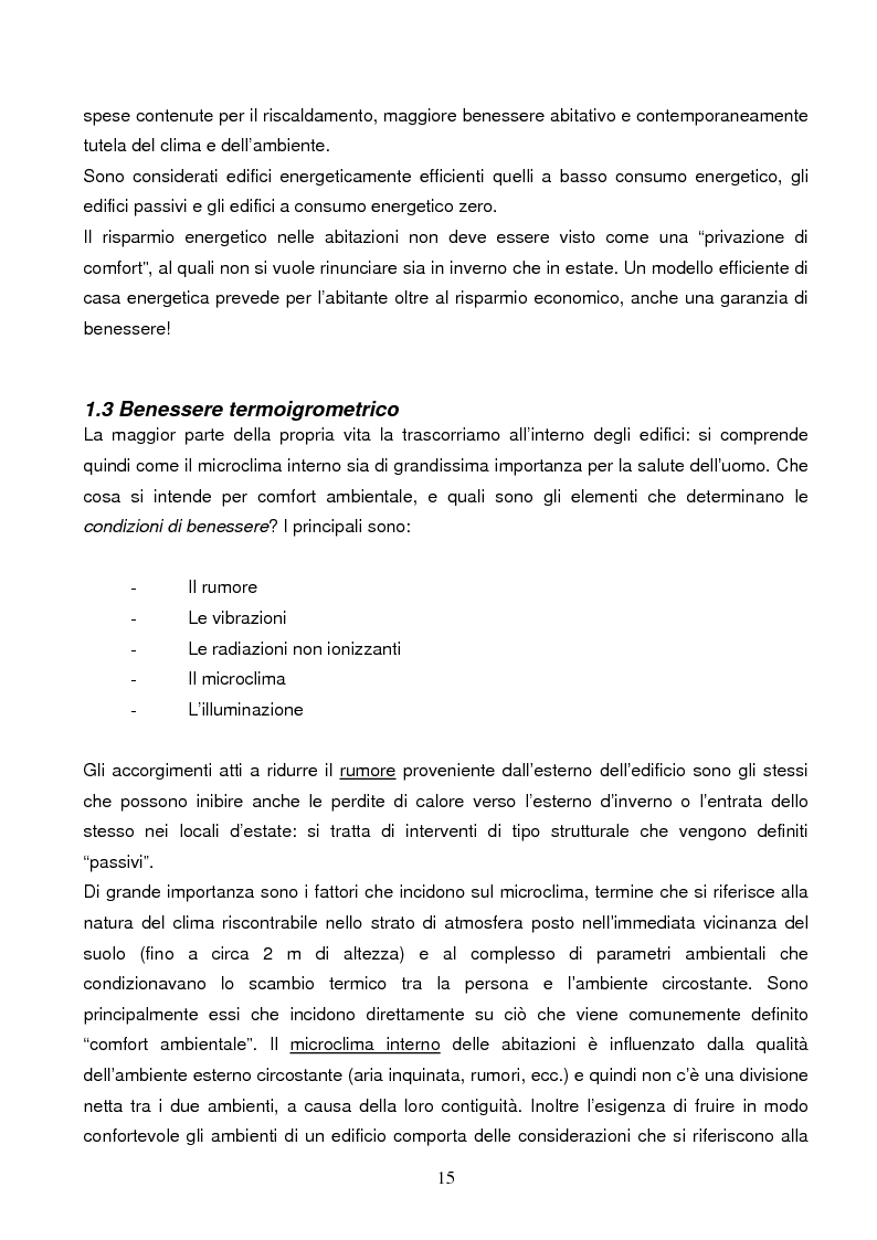 Anteprima della tesi: Energie rinnovabili e risparmio energetico in bioedilizia applicate a un caso studio di edificio bioclimatico (Casa solare Rosignano), Pagina 9