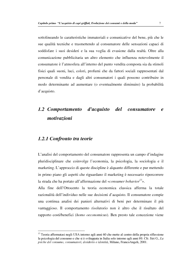 Anteprima della tesi: Un modello di regressione multinomiale per l’analisi delle motivazioni d’acquisto: il caso dei prodotti griffati, Pagina 11