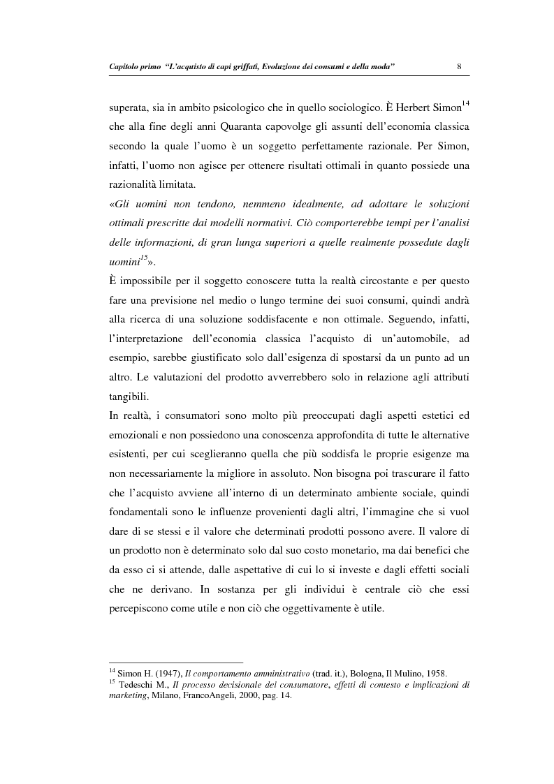 Anteprima della tesi: Un modello di regressione multinomiale per l’analisi delle motivazioni d’acquisto: il caso dei prodotti griffati, Pagina 12
