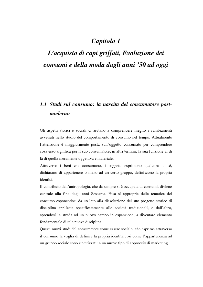 Anteprima della tesi: Un modello di regressione multinomiale per l’analisi delle motivazioni d’acquisto: il caso dei prodotti griffati, Pagina 5