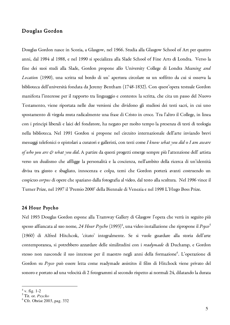 Anteprima della tesi: Schermi incrociati. Hollywood nelle opere di Douglas Gordon, Pierre Huyghe e Candice Breitz, Pagina 3