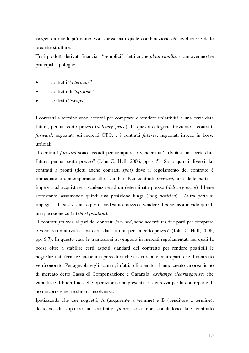Anteprima della tesi: La trasparenza bancaria nel collocamento degli strumenti finanziari derivati, Pagina 7