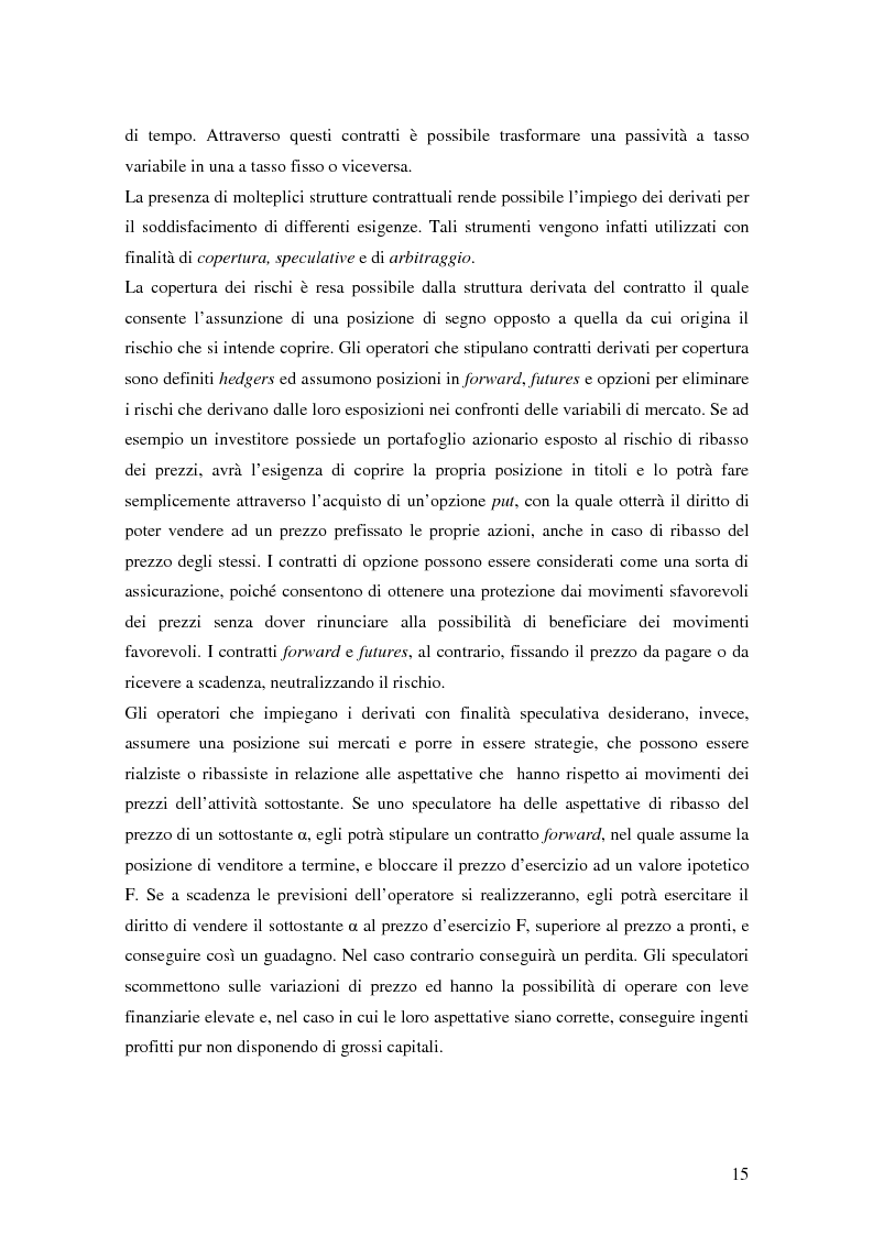 Anteprima della tesi: La trasparenza bancaria nel collocamento degli strumenti finanziari derivati, Pagina 9