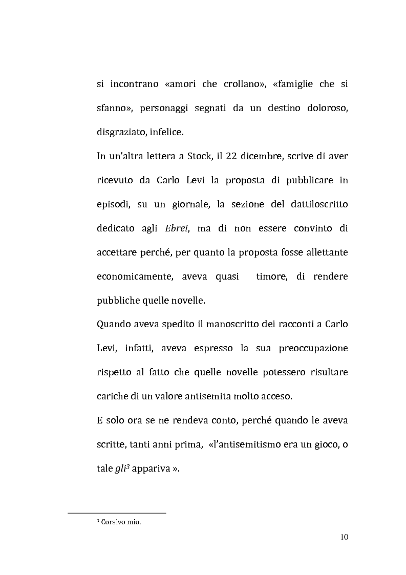 Anteprima della tesi: Il ricordo come racconto: l'altro Saba, Pagina 7
