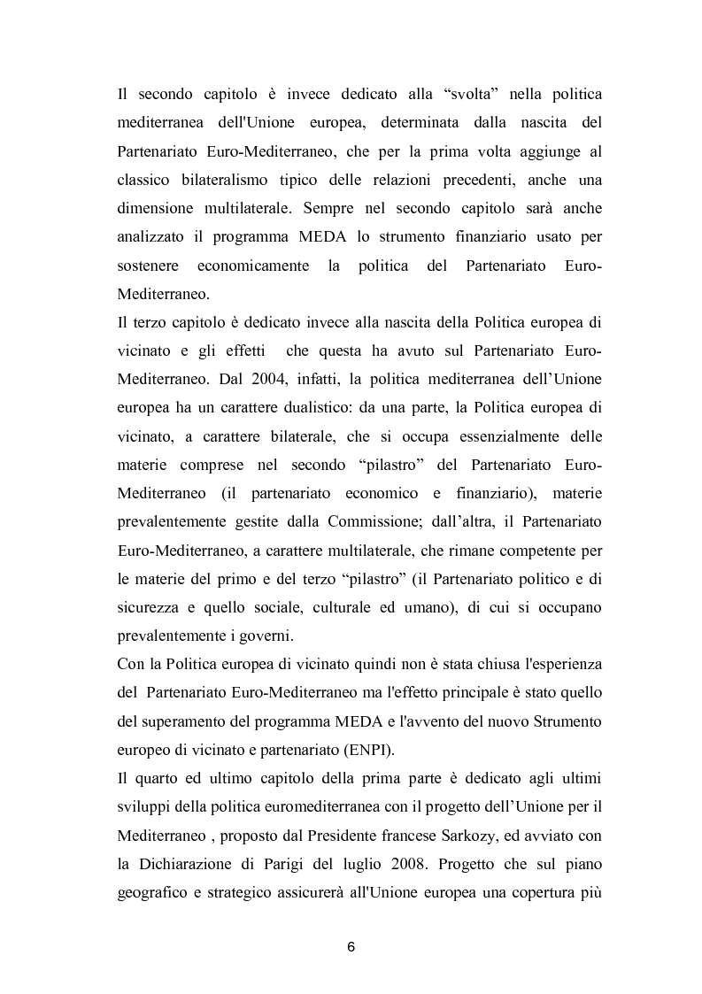 Anteprima della tesi: La politica mediterranea dell'Unione europea, Pagina 6