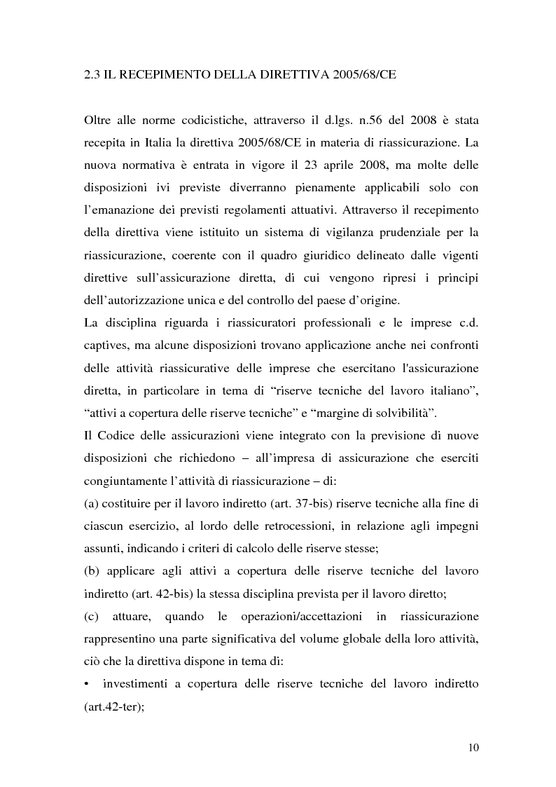 Anteprima della tesi: La riassicurazione per il rischio catastrofale: un approccio stocastico alle coperture terremoto del mercato italiano, Pagina 7