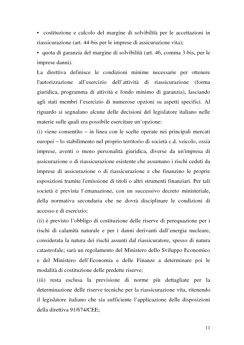 Anteprima della tesi: La riassicurazione per il rischio catastrofale: un approccio stocastico alle coperture terremoto del mercato italiano, Pagina 8