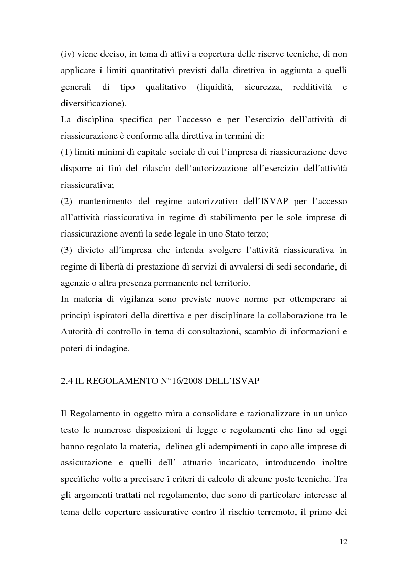 Anteprima della tesi: La riassicurazione per il rischio catastrofale: un approccio stocastico alle coperture terremoto del mercato italiano, Pagina 9