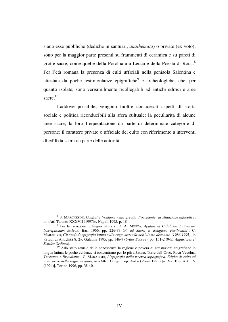 Anteprima della tesi: Gli spazi del culto nel Salento antico, Pagina 3