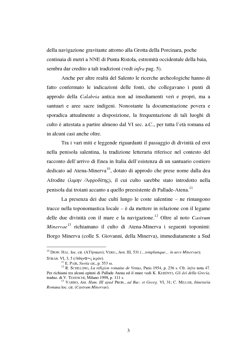 Anteprima della tesi: Gli spazi del culto nel Salento antico, Pagina 6